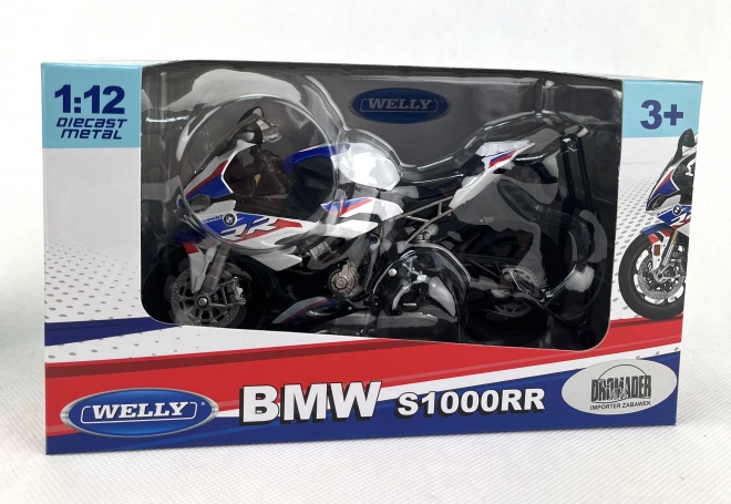 Welly motorno kolo BMW S1000RR 1:12 bel