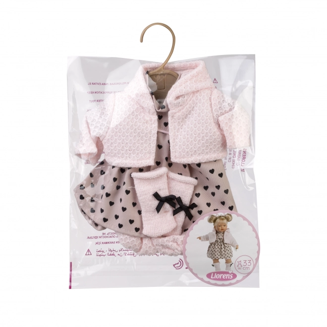 Llorens P33-144 obleka za punčko velikosti 33 cm