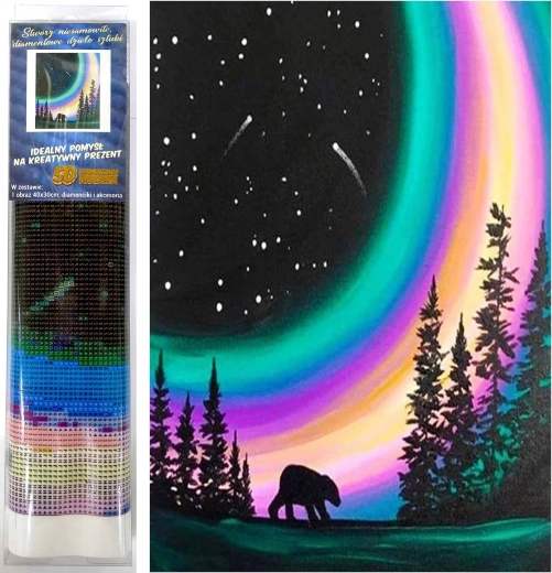 Diamantno slikanje Polarna noč 30 × 40 cm NORIMPEX
