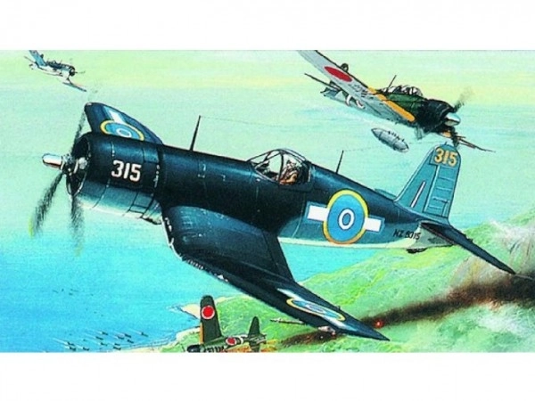 Model F4U-1 Corsair 14,1x17,3cm v škatli 25x14,5x4,5cm
