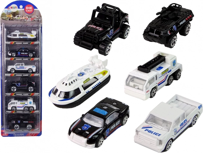 Komplet policijskih vozil 1:64