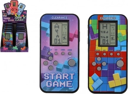 Digitalna žepna igra Brick Game – retro miselna igra s padajočimi kockami