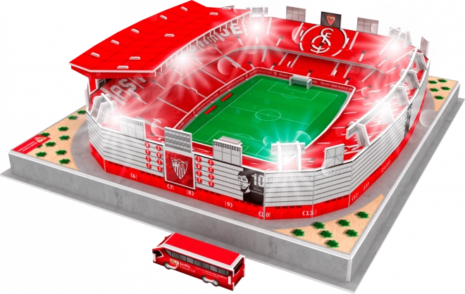 Svetleči 3D puzzle stadion Ramón Sánchez-Pizjuán - FC Sevilla