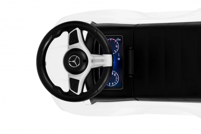 Otroški avto Mercedes C RAZRED interaktivni volan bele barve