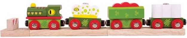 Dinozavrski vlak z tirnicami Bigjigs Rail
