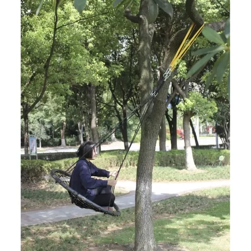 Gugalnica štorkljino gnezdo 100cm - pletenje črna