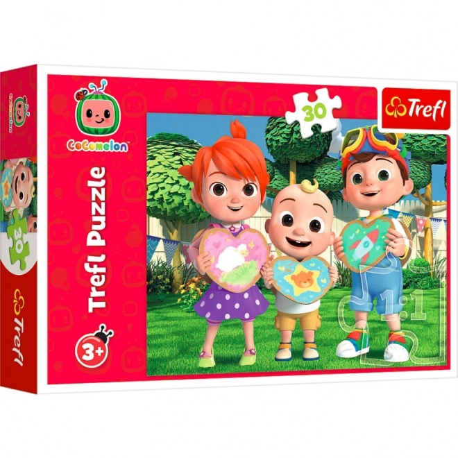 puzzle 30 kosov – Cocomelon: igrajmo se skupaj (Trefl)
