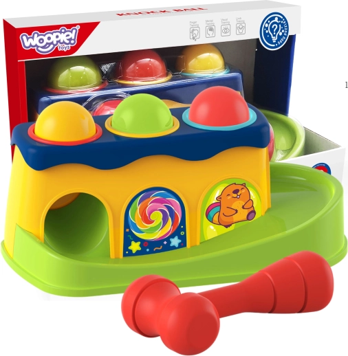 Woopie Otroška barvna prehodna igrača s kladivcem Montessori