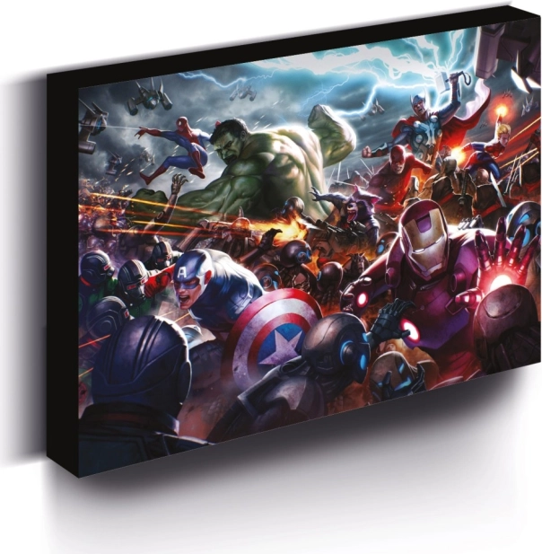 Svetleča LED slika MARVEL 30 × 40 cm