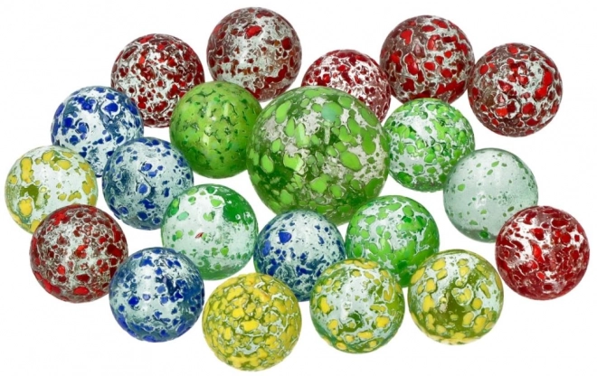 Steklene frnikole Marbles 21 kosov - Marmorirane frnikole