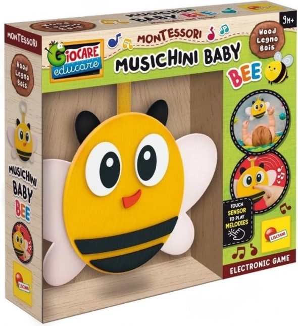 Montessori lesena glasbena čebelica