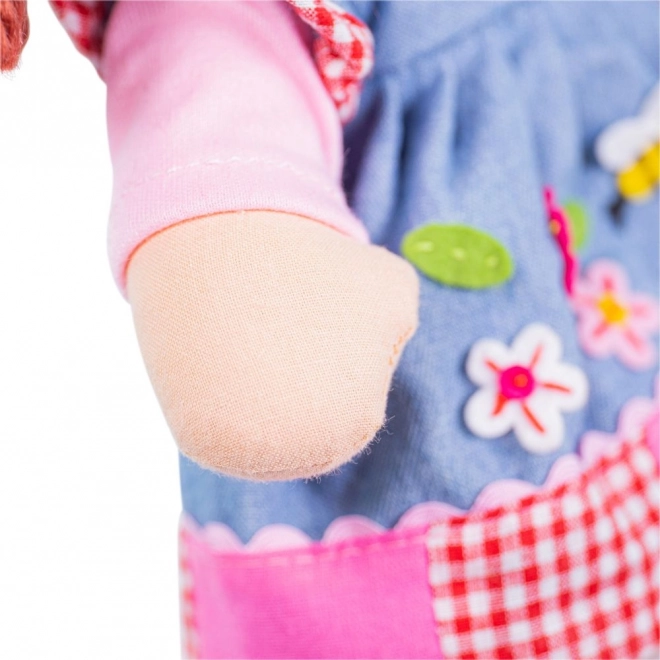 Tkaninska punčka Melody od Bigjigs Toys 34 cm