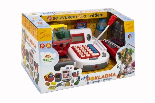 Digitalna blagajna z dodatki in zvočnimi ter svetlobnimi učinki - 30 cm