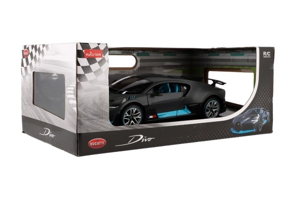 Auto RC Buggatti Divo sivo plast 32cm 2,4GHz na dalj. upravljanje na baterije v škatli 43x18x25cm