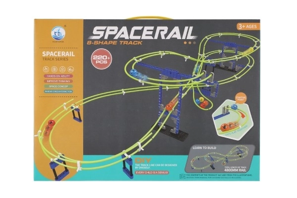 Plastična steza za žogice spacerail 220 kosov v škatli 39x28x7cm
