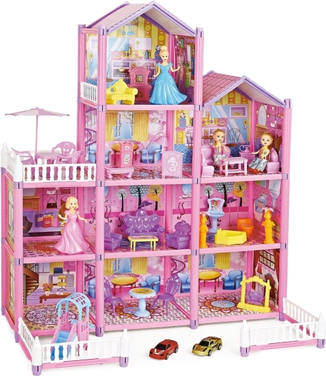 WOOPIE mega vila – hišica za punčke Lovely House, 194 delov