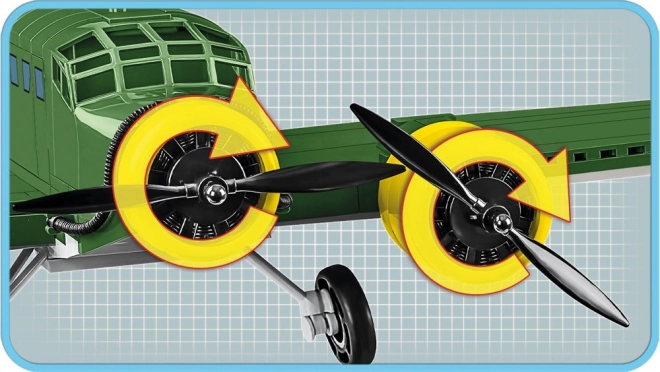 Gradbeni komplet letala Junkers JU 52/3M - 548 kosov