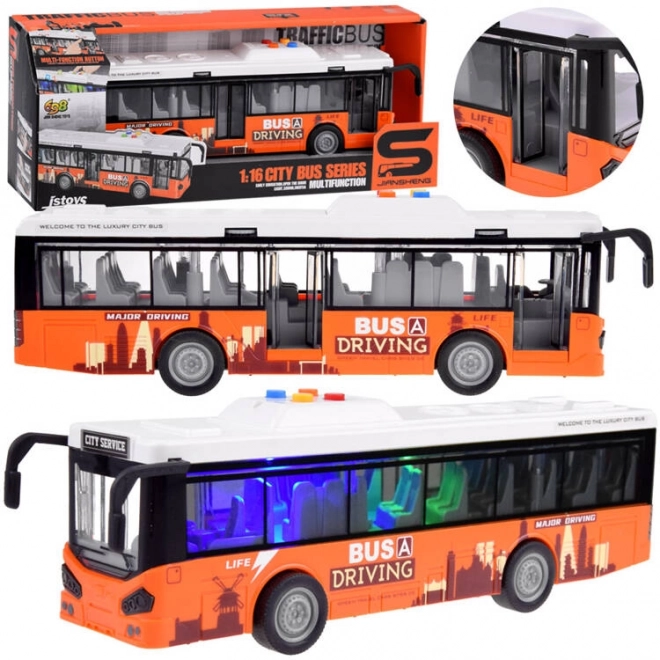 Velik avtobus z zvoki in lučmi