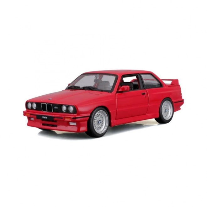 Kovinski avtomobilček BMW 3 Series M3 1988 rdeč