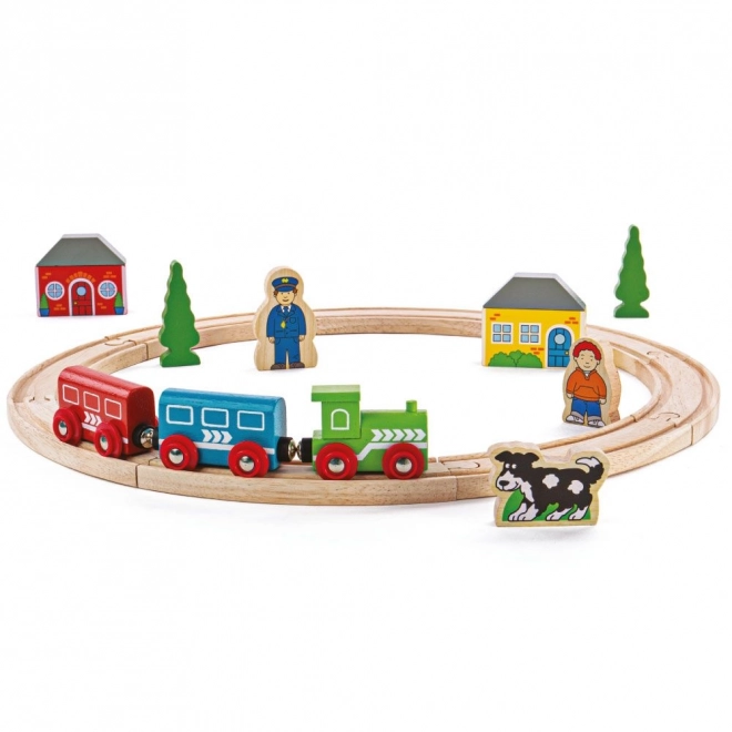 Bigjigs Rail Moja prva železnica, 19 kosov