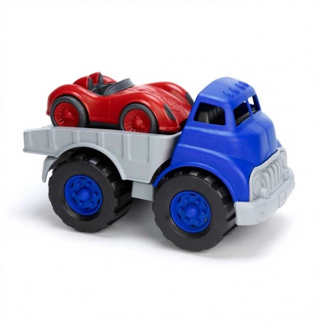 Tovornjak z dirkalnim avtom Green Toys