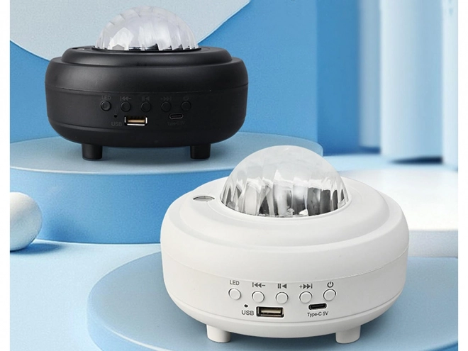 Nočni svetlobni projektor aurora z bluetooth zvočnikom