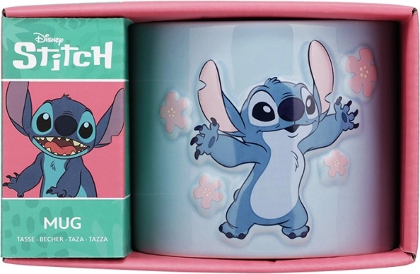 Keramična skodelica Stitch z reliefom