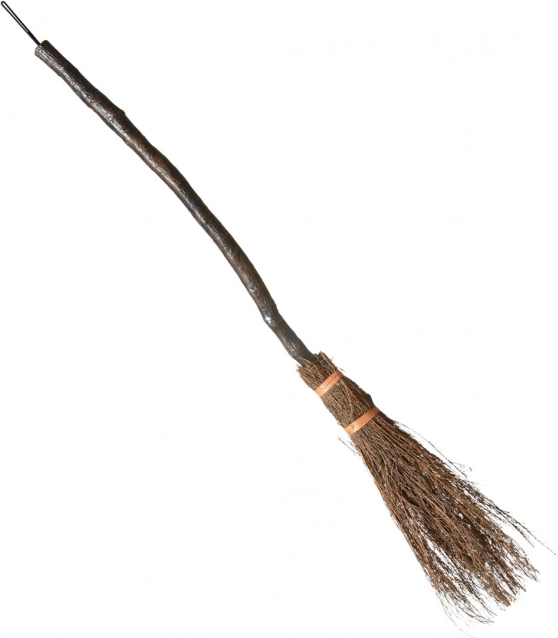 Ukrivljena čarovniška metla 89 cm