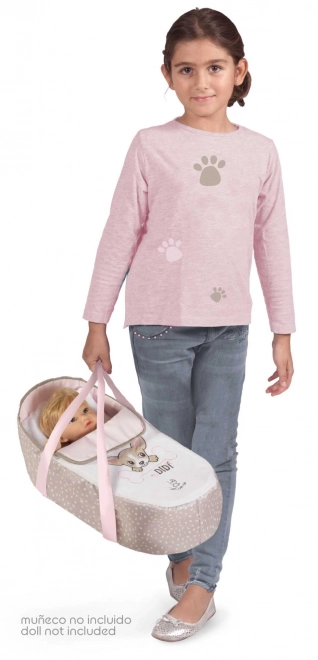 DeCuevas 81643 Zložljiv voziček za punčke 3 v 1 s prenosno torbo DIDI 2021 - 75 cm