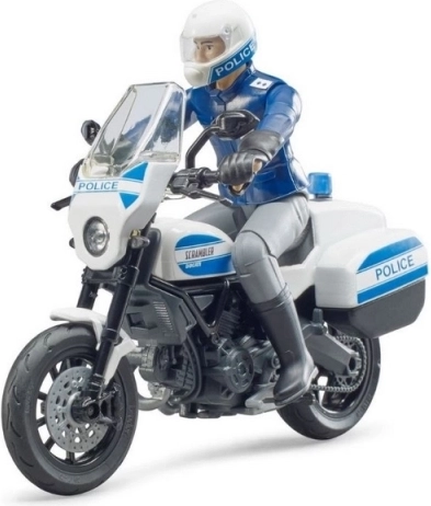 Bruder policijski motor Ducati Scrambler z voznikom