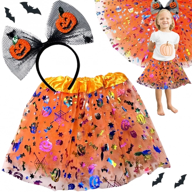 Halloween kostum s trakom in tutu krilom