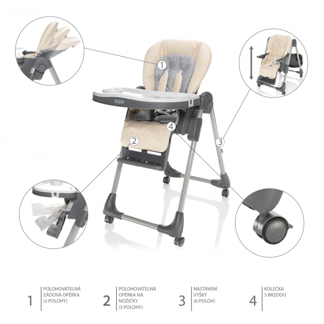 Otroški stol Monti 2, Diamond Beige