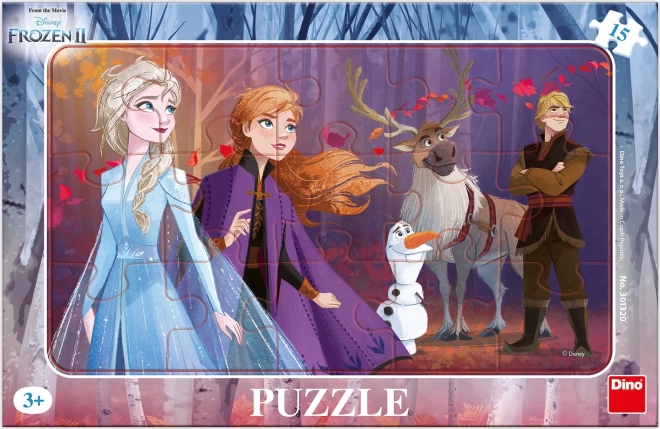 Sestavljanka Frozen II s Kristoffom – 15 kosov namizna
