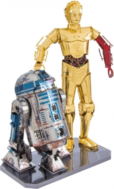 3D kovinske sestavljanke Star Wars: R2-D2 in C-3PO