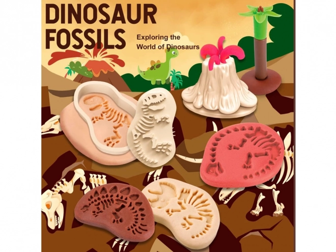 Plastelinasti set dinozavri