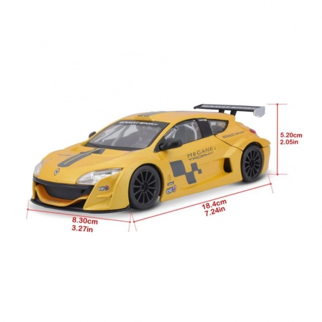 Bburago 1:24 Renault Mégane Trophy Metallic Rumena 18-22115