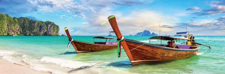 Panoramske puzzle Around the World: Krabi, Tajska 1000 koščkov