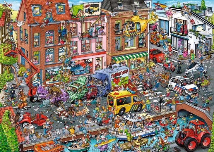 Sestavljanka Ravensburger Ray's Comic – moderna doba, 1000 koščkov