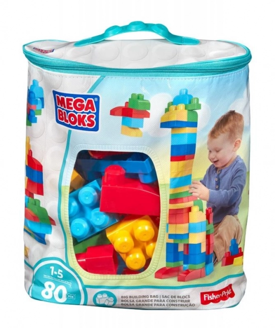 Mega Bloks First Builders Kocke v plastični vrečki 80 kos