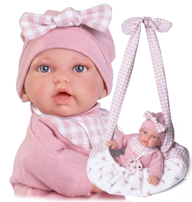 Antonio Juan 12441 PETIT - realistična punčka z mehkim tekstilnim telesom - 27 cm