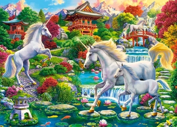 Sestavljanka 260 Unicorn Garden – vrt samorogov