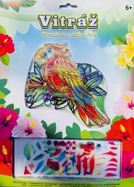 Kreativna vitraža za otroke 13x13 cm