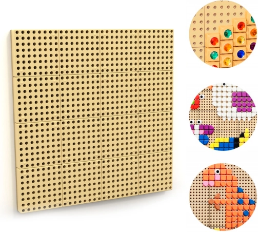 Masterkidz stenska izobraževalna tabla STEM z montažno ploščo 80 × 80 cm