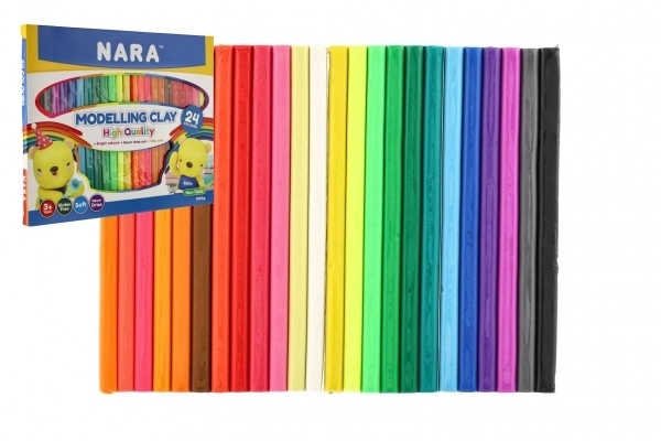 Modelirna/Plastelin NARA 1000g 24kos v škatli 30x25x2cm