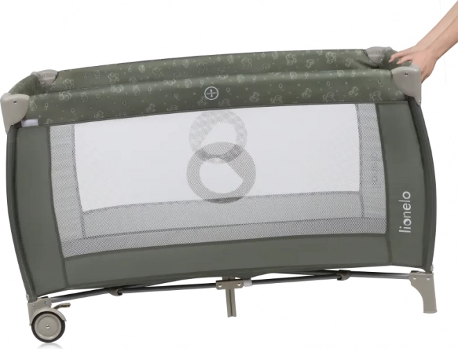 Potovalna posteljica Lionelo Sven Plus Beige Olive
