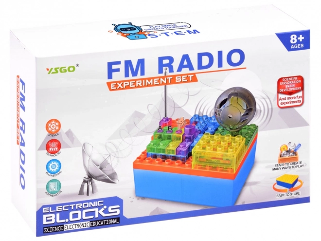 Izobraževalni set gradbenih blokov Sestavi si RADIO - čista igra Majhen tehnik elektronike ZA3980