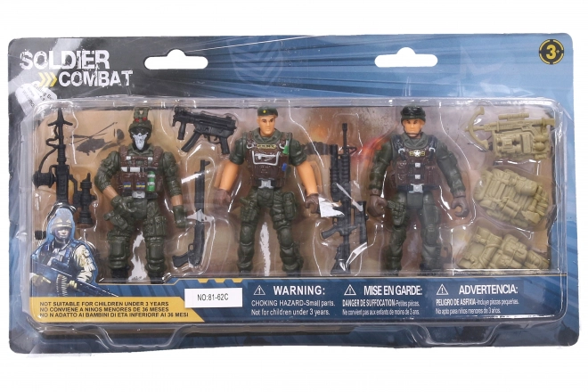 Set vojakov figurice 11cm in orožje