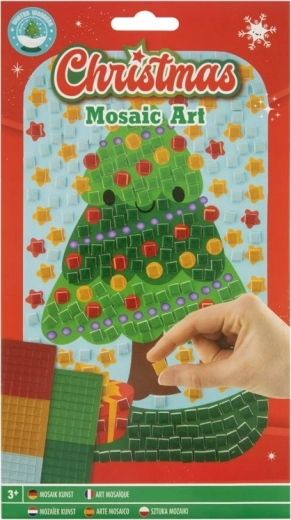 Mozaikna slika Božič – smrečica 14 × 23 cm