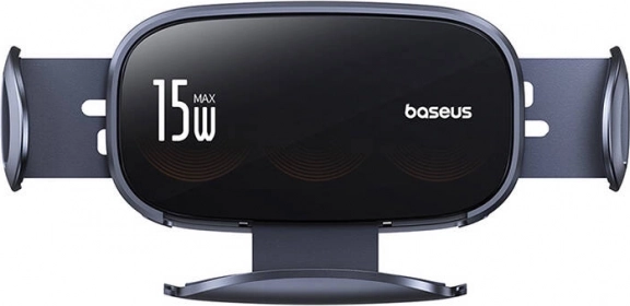 Avtomobilski nosilec z brezžičnim polnjenjem BASEUS LightChaser 15 W (črn)
