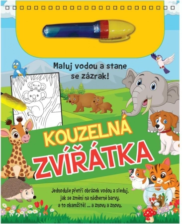 Čarobno slikanje z vodo – blok z svinčnikom Čarobne živalice